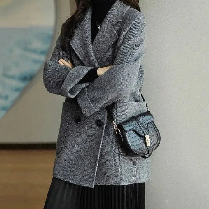 Elegant Fabric Overcoat