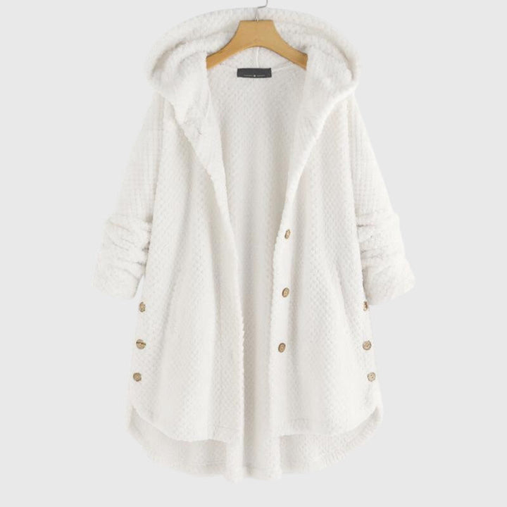 Hooded Fleece Jacket in Soft Texture