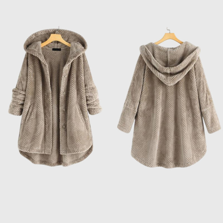 Hooded Fleece Jacket in Soft Texture