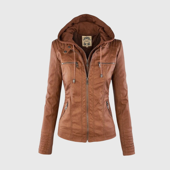 Leather Jacket with Distinctive Tailoring