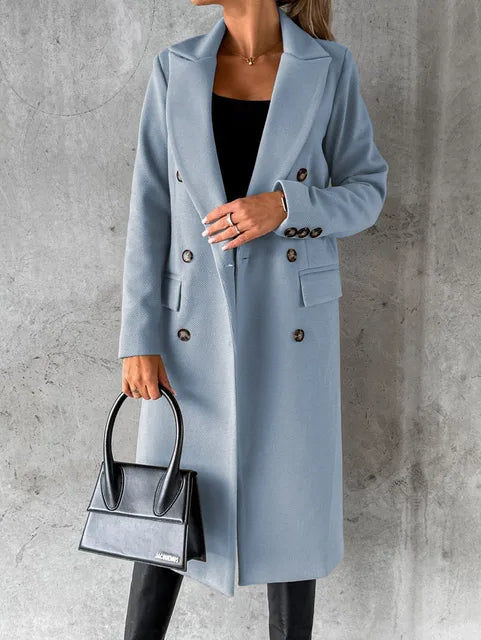 Elegant Wool Blend Overcoat