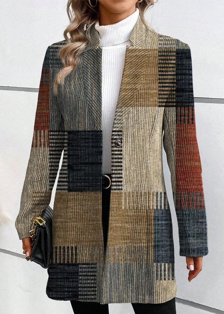 Patterned Elegance Blazer