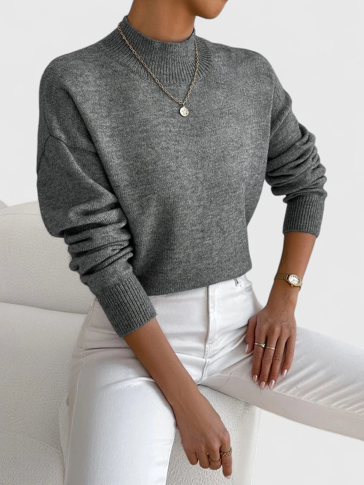 Refined Turtleneck Sweater in Luxe Knit