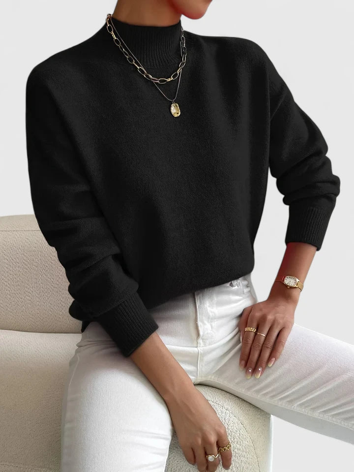 Refined Turtleneck Sweater in Luxe Knit
