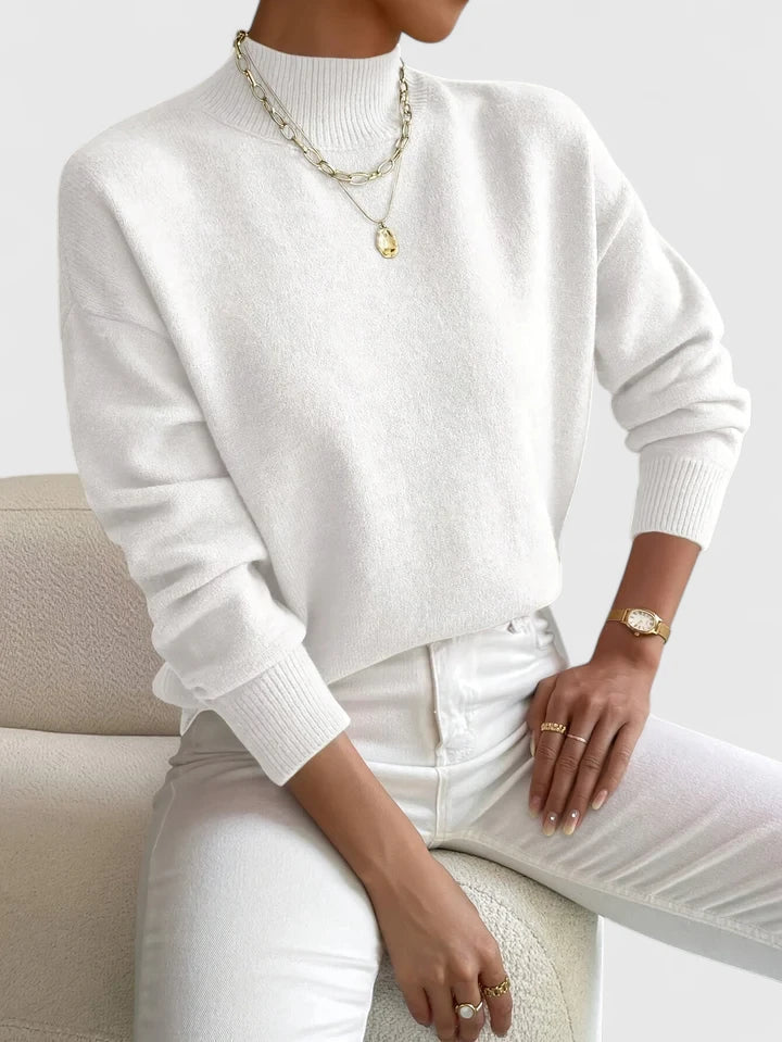 Refined Turtleneck Sweater in Luxe Knit