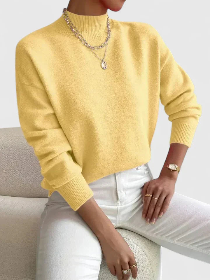 Refined Turtleneck Sweater in Luxe Knit