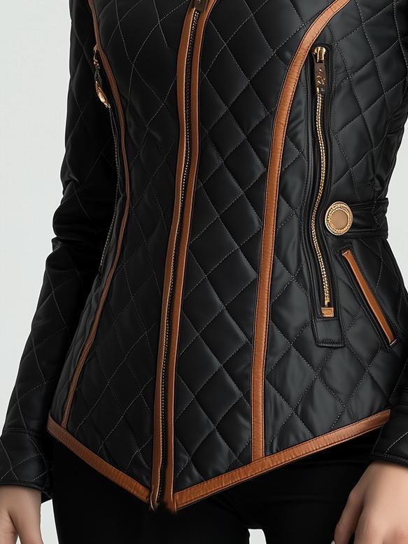 Diamond-Quilted Padded Jacket in Lillian